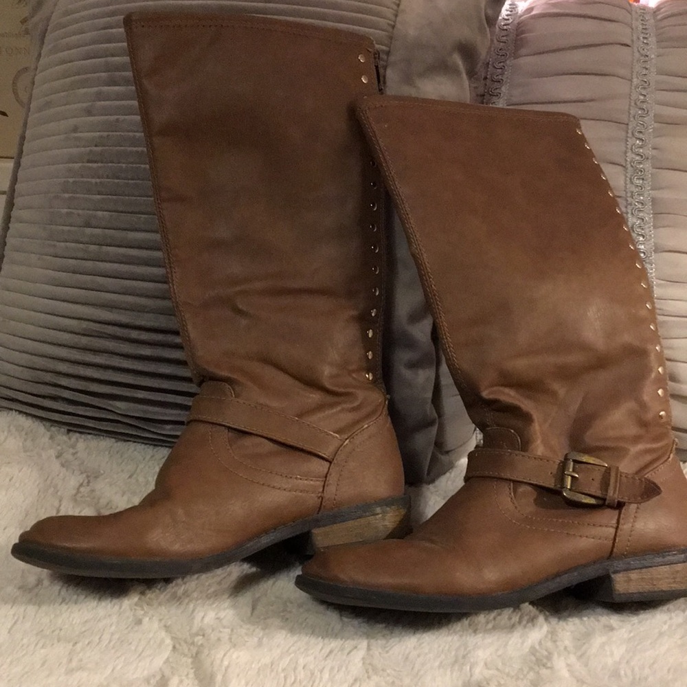 Justice girls brown riding boots.